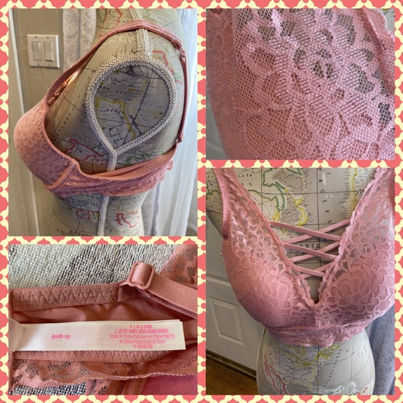 Like New Pink Victoria Secret Push Up Padded Bra - Picture 10 of 10